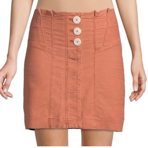 Free People Mini Skirt Size 10 - Picture 1 of 8